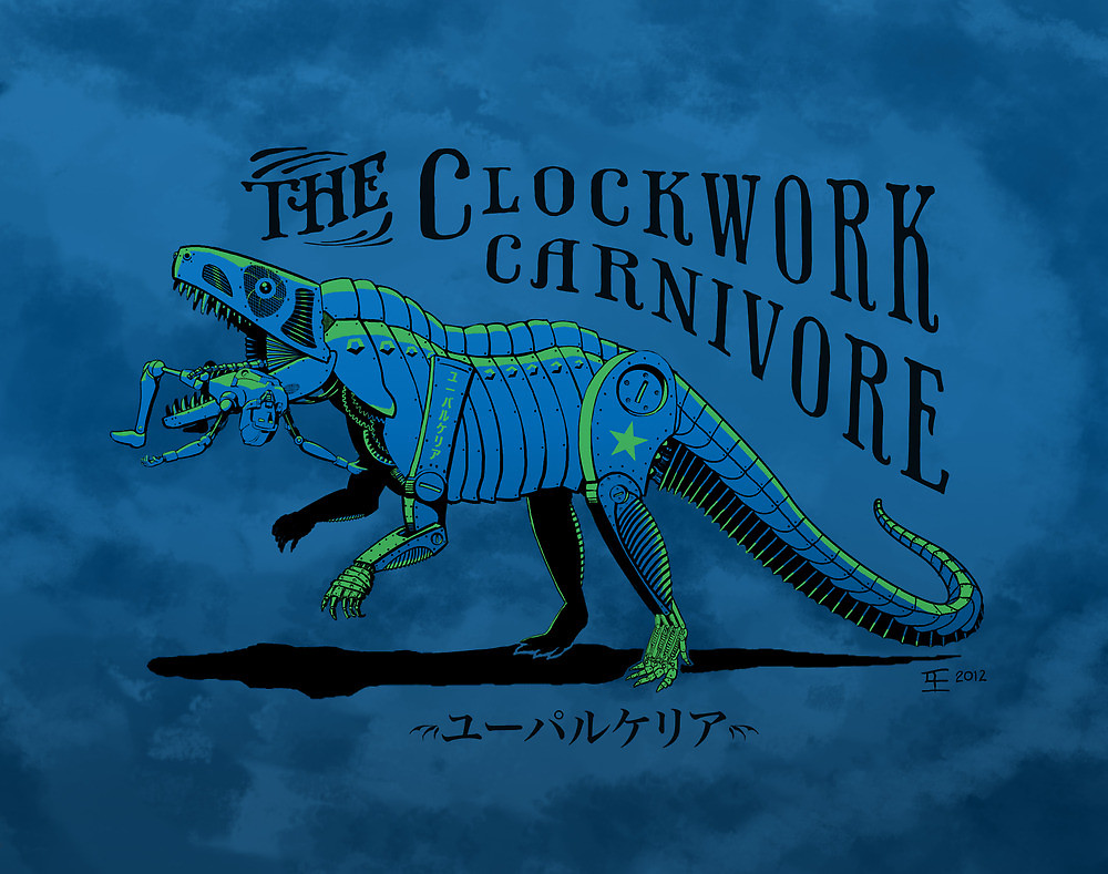 The Clockwork Carnivore in Blue