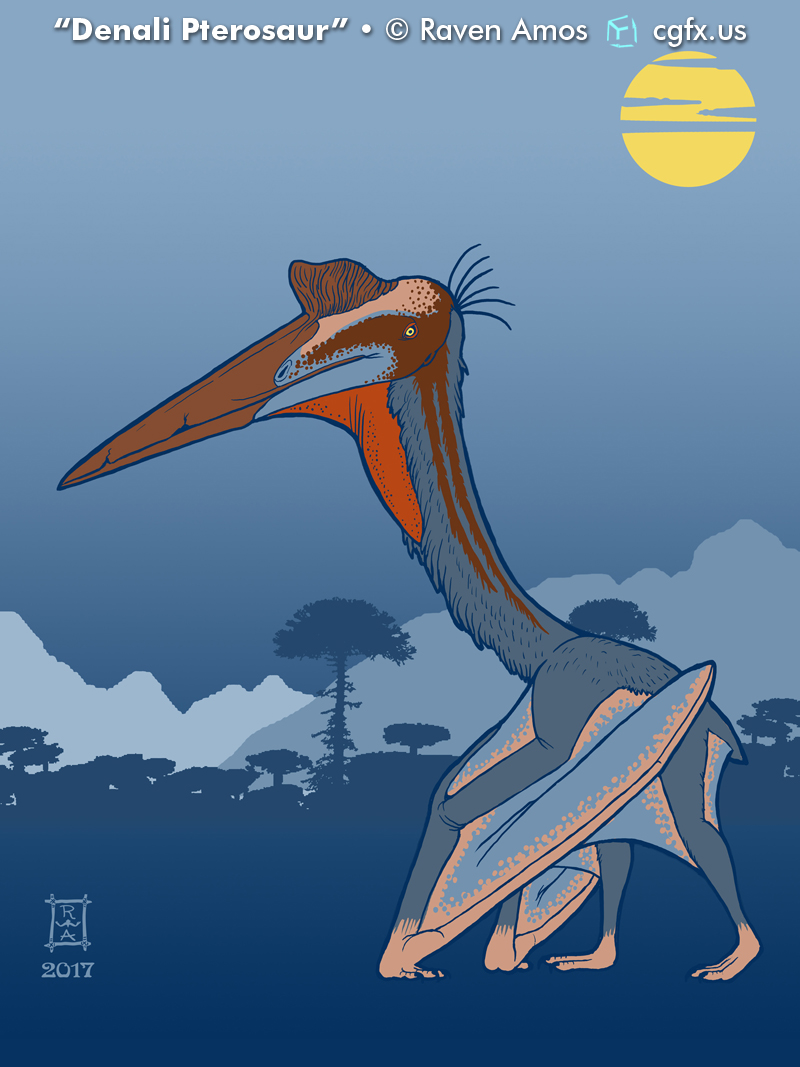 A large azhdarchid pterosaur, known in Alaska only from footprints.