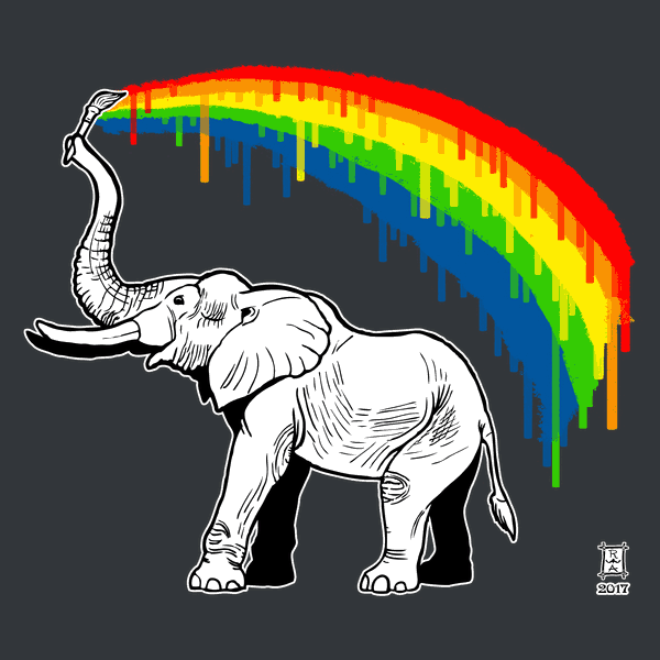 Elephant's rainbow.